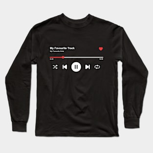Favourite Track on Black Long Sleeve T-Shirt